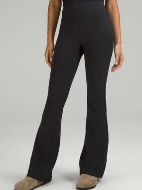 Lululemon Groove Flared Pant Black Size 10 Super High Rise